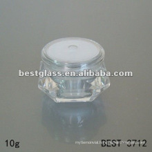 diamond cosmetic jar